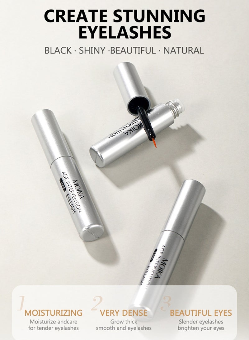 MOIKA Eyelash Growth Serum, Natural Lash Enhancer for Longer & Thicker Lashes, 4ml - Image 3